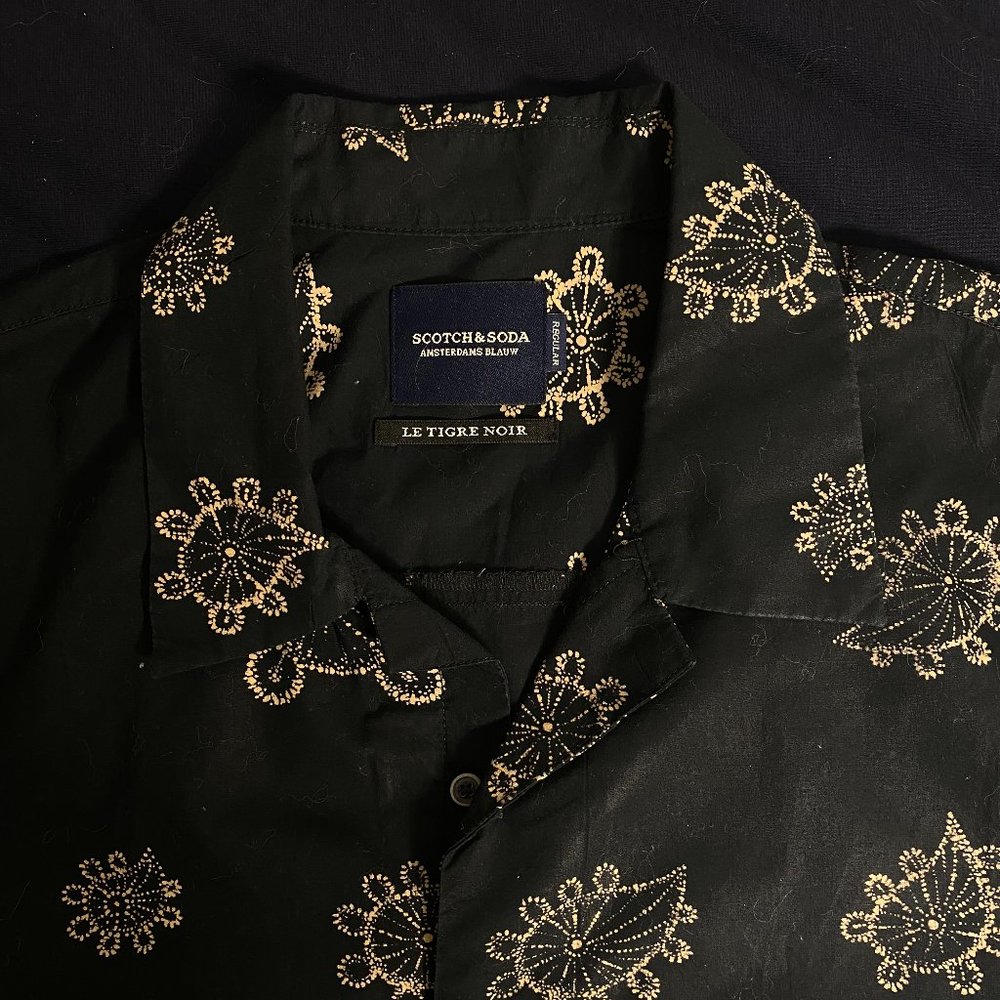 Scotch & Soda Short Sleeve Button Down Regular Fit Shirt